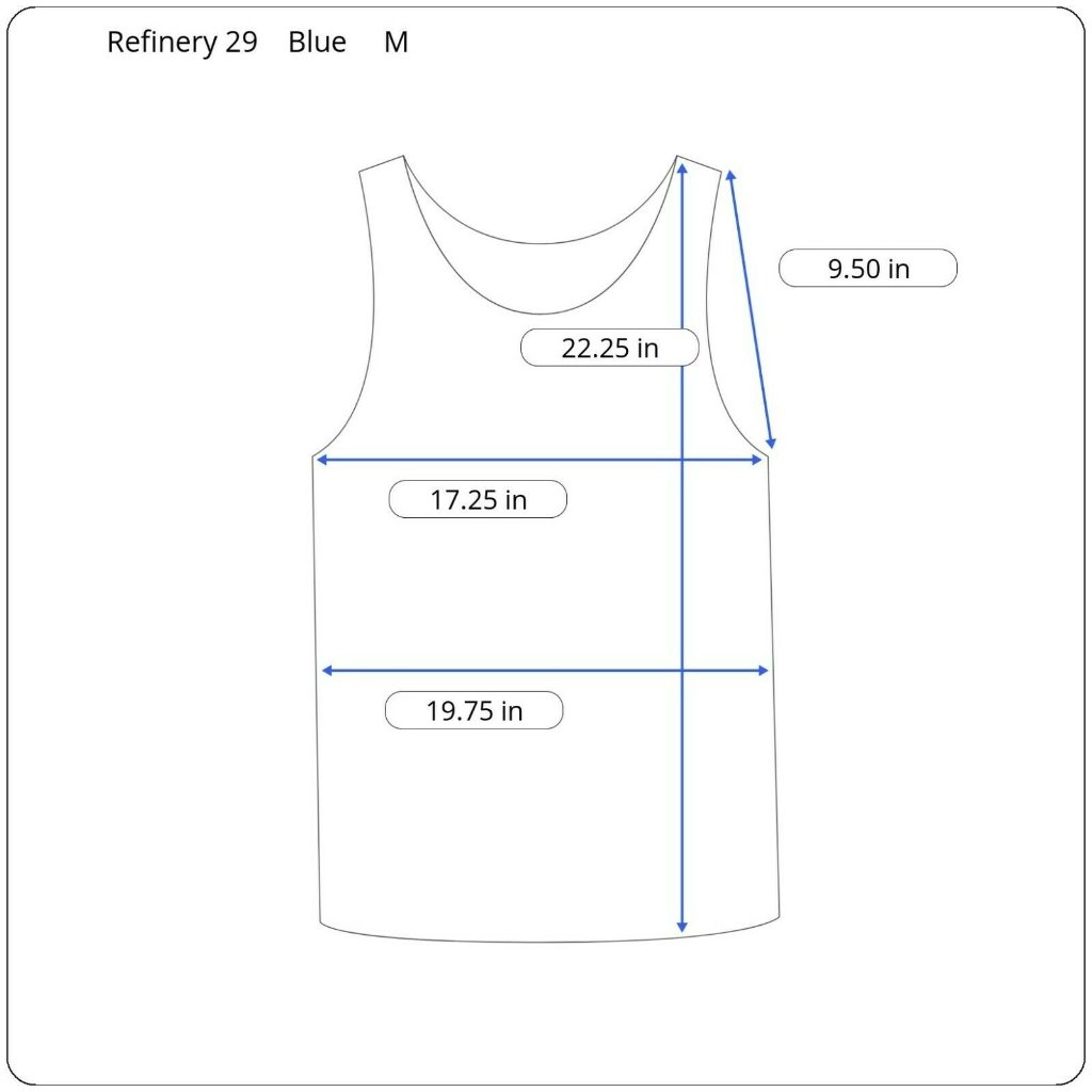 New Refinery29 Women's M Blue Pajama Knit Racerback Lightweight Pajama Tank Top — image 3 of 8